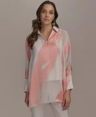 Brushstroke Burnout Tunic