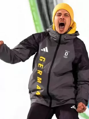 Philipp Raimund Winter Olympics 2026 Grey Jacket
