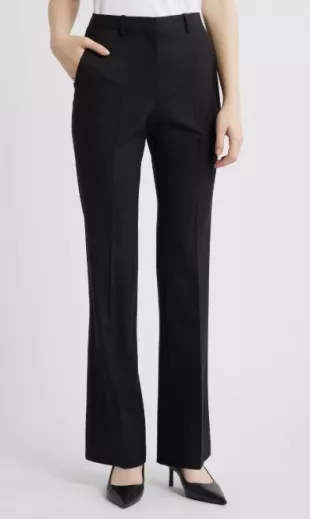 Slim Fit Stretch Wool Trousers in Wildflower