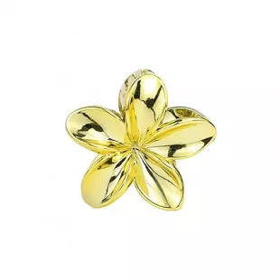 Gold Plumeria Claw Clip