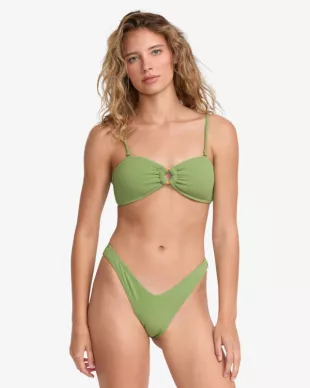 Costa Crinkle Medium Coverage Bikini Top