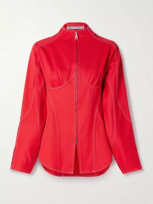 Paneled Denim Jacket