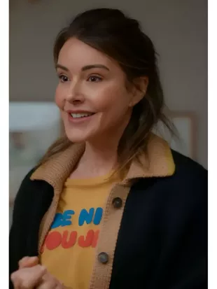 Shrinking S3 Christa Miller Stripe Sleeves Cardigan