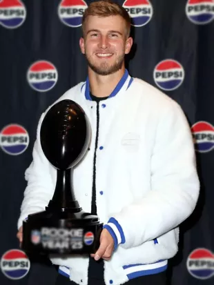 Tyler Shough Pepsi Rookie Of The Year White Jacket