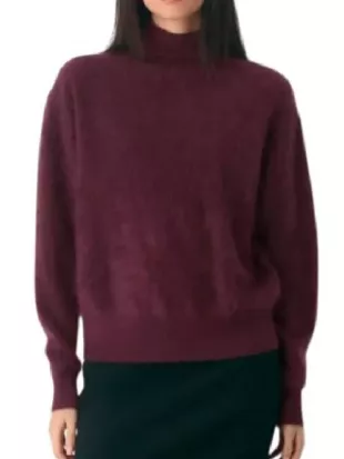 The Young and the Restless Sharon Newman Plum Fluffy Sweater