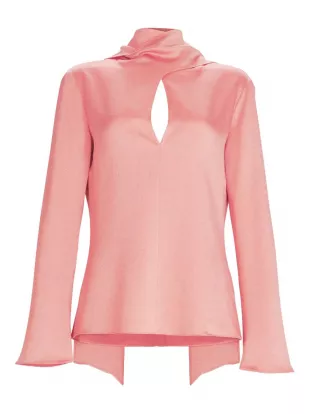 Gaby Keyhole-neck Blouse