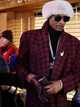 Snoop Dogg Milano Cortina 2026 Olympics Plaid Coat