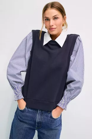 Layered Sweater Vest Top