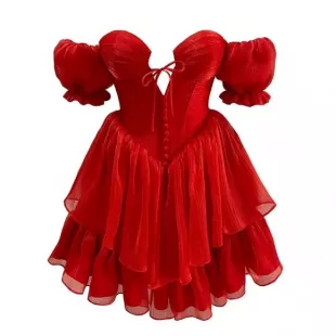 Red Mini Romance Dress