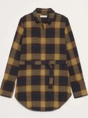 The Young And The Restless 2026 Hayley Erin Plaid Belted Shirt