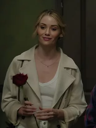 F Valentines Day 2026 Virginia Gardner Cropped Trench Coat