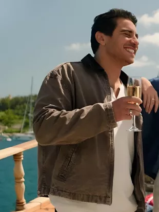 F Valentines Day 2026 Jake Cannavale Brown Jacket