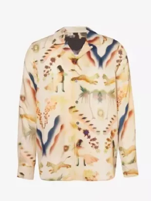 Shrinking Michael Urie Printed Shirt