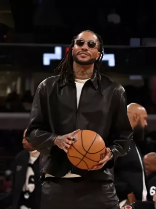 Derrick Rose Retirement Leather Jacket