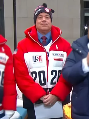 The Today Show Carson Daly Team USA Puffer Jacket