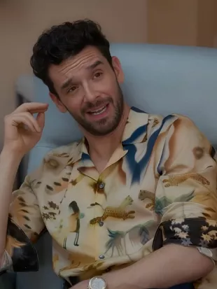 Shrinking S03 Michael Urie Printed Shirt