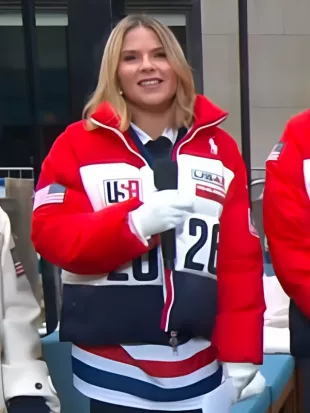 The Today Show 2026 Jenna Bush Hager Team USA Puffer Jacket