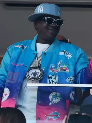 Super Bowl LX Flavor Flav Blue Jacket