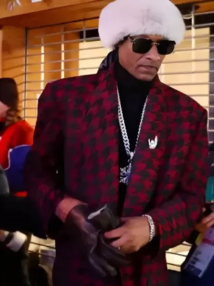 Snoop Dogg Milano Cortina 2026 Plaid Coat