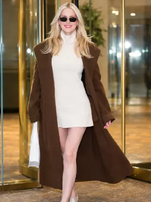 Ali Larter NYC Brown Wool Coat