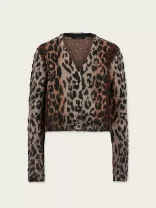 Shifting Gears S02 Riley Leopard Print Cardigan