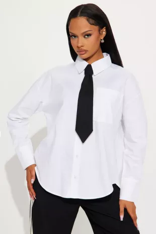 Back At The Office Poplin 2 Piece Shirt And Tie
