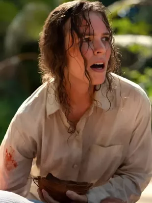 Send Help 2026 Rachel McAdams Stripe Shirt