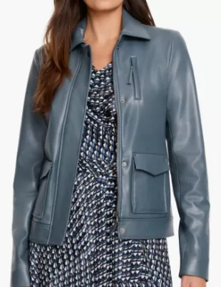 Faux Leather Downtown Jacket