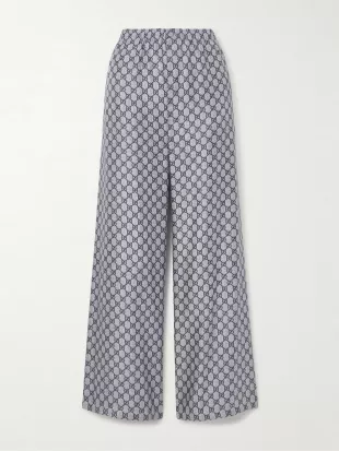 Supreme Printed Silk-twill Pajama Pants