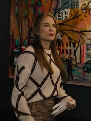 The Way to You Kim Matula Check Sweater