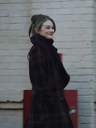 The Way to You Kim Matula Checked Coat