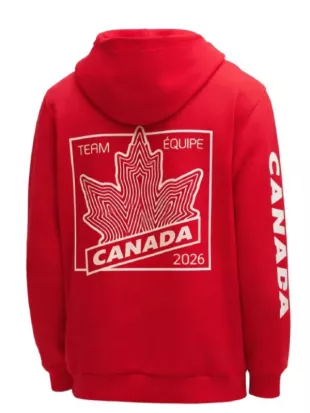 Winter Olympics 2026 Team Canada Red Hoodie