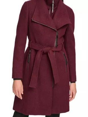 The Young and the Restless Hayley Erin Burgundy Coat