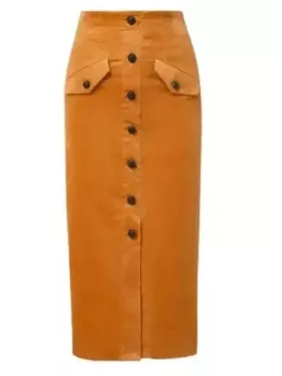 The Today Show 2026 Savannah Guthrie Tan Corduroy Skirt