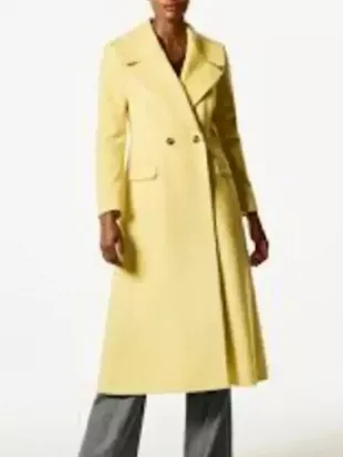 TYATR 2026 Sharon Newman Pastel Yellow Coat