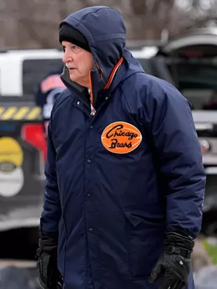 Chicago Bears George McCaskey Navy Coat