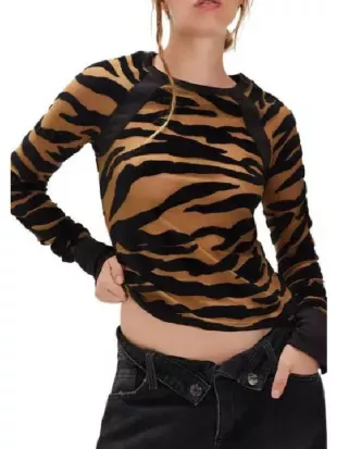 The Young and the Restless 2026 Tessa Porter Mesh Animal Print Top