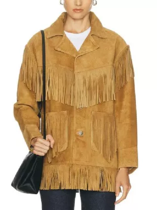 Real Housewives Of Beverly Hills Rachel Zoe Fringe Suede Jacket