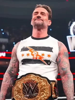 CM Punk RAW 2026 White Tank Top