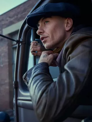 Peaky Blinders Barry Keoghan Leather Coat