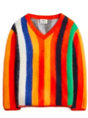 Its Not Like That Cassidy Paul Rainbow Striped Sweater