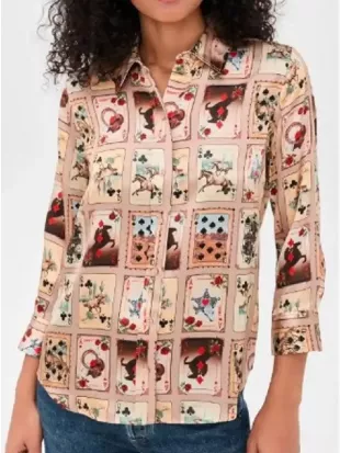 High Potential S02 Kaitlin Olson Playing Cards Print Shirt