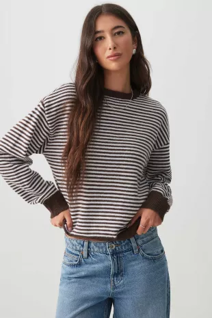 Striped Crew Neck Sweater
