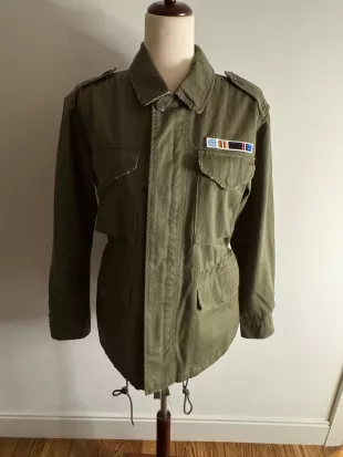 Pilcro Green Cotton Utility Jacket