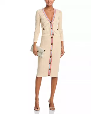 Irvin Pointelle Cropped Cardigan