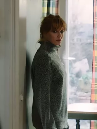 Under Salt Marsh Kelly Reilly Grey Turtleneck Sweater