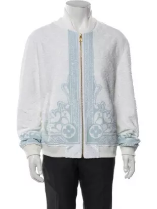 The Voice S29 John Legend Blue & White Sherpa Fleece Cardigan