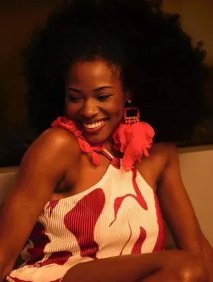 Pink Petal Drop Earrings