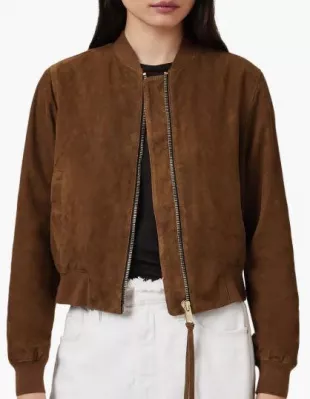 Orten Suede Bomber Jacket