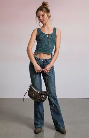 Simone Crochet Corset Top